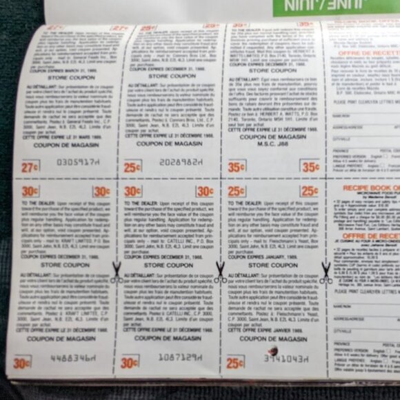 15% OFF Vintage 1988 Calendar/Planner Featuring Monthly Recipes © 1987 - Picture 16 of 16